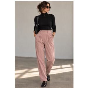 Vintage 80s 90s Together! Dusty Rose High Waist Pleated Trousers Sz 4